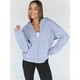 thumbnail image 5 of Sudaderas con Capucha y Cremallera para Mujer, Sudaderas Extragrandes, Conjuntos de Moda Escolar para Otoño, Chaquetas Informales, Ropa de Invierno Gris L, 5 of 9