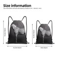 thumbnail image 2 of Balery Monochrome Leopard Horse Pattern Drawstring Backpack Bag Sport Gym Sackpack Cinch Bags Pattern Drawstring Backpack Bag Sport Gym Sackpack Cinch Bags -Small, 2 of 6
