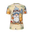 thumbnail image 6 of Rocae Hello Summer Cute Gnome for Men's Mesh Quick-Dry Short Sleeve Workout T-Shirt,Mens Crew Neck Tee Lightweight Soft Classic T Shirts Medium, 6 of 9
