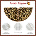 thumbnail image 5 of Bingfone Christmas Tree Skirt Mat Christmas Decoration Interior 48"-Gold Glitter Leopard, 5 of 8