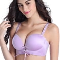 thumbnail image 2 of FallSweet Add Two Cups Bras Brassiere for Women Push Up Padded Unlined, 2 of 4