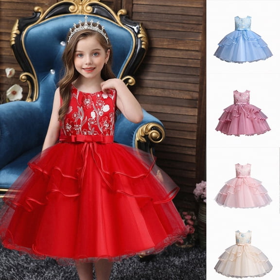 mgoYE Girls Party Dresses Vintage Off The Shoulder Flower Girl Dress Lace Embroidery Little/Big Girls Wedding Bridesmaid Holiday Ballgown(Purple,9-10 Years)