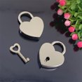 thumbnail image 5 of Juego de 2 Candados con Llave en Forma de Corazón JAMW Metal Zinc Oro Rosa, 5 of 5