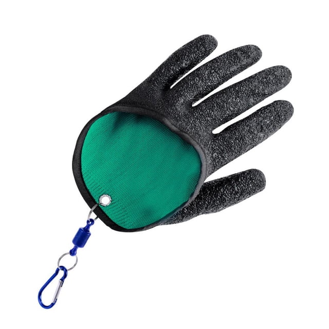 Lttoisl Anti-Slip Fishing Gloves with Latex Palm Coating - Wear-Resistant Waterproof Portable Hand Protection for Outdoor Angling & Fish Handling