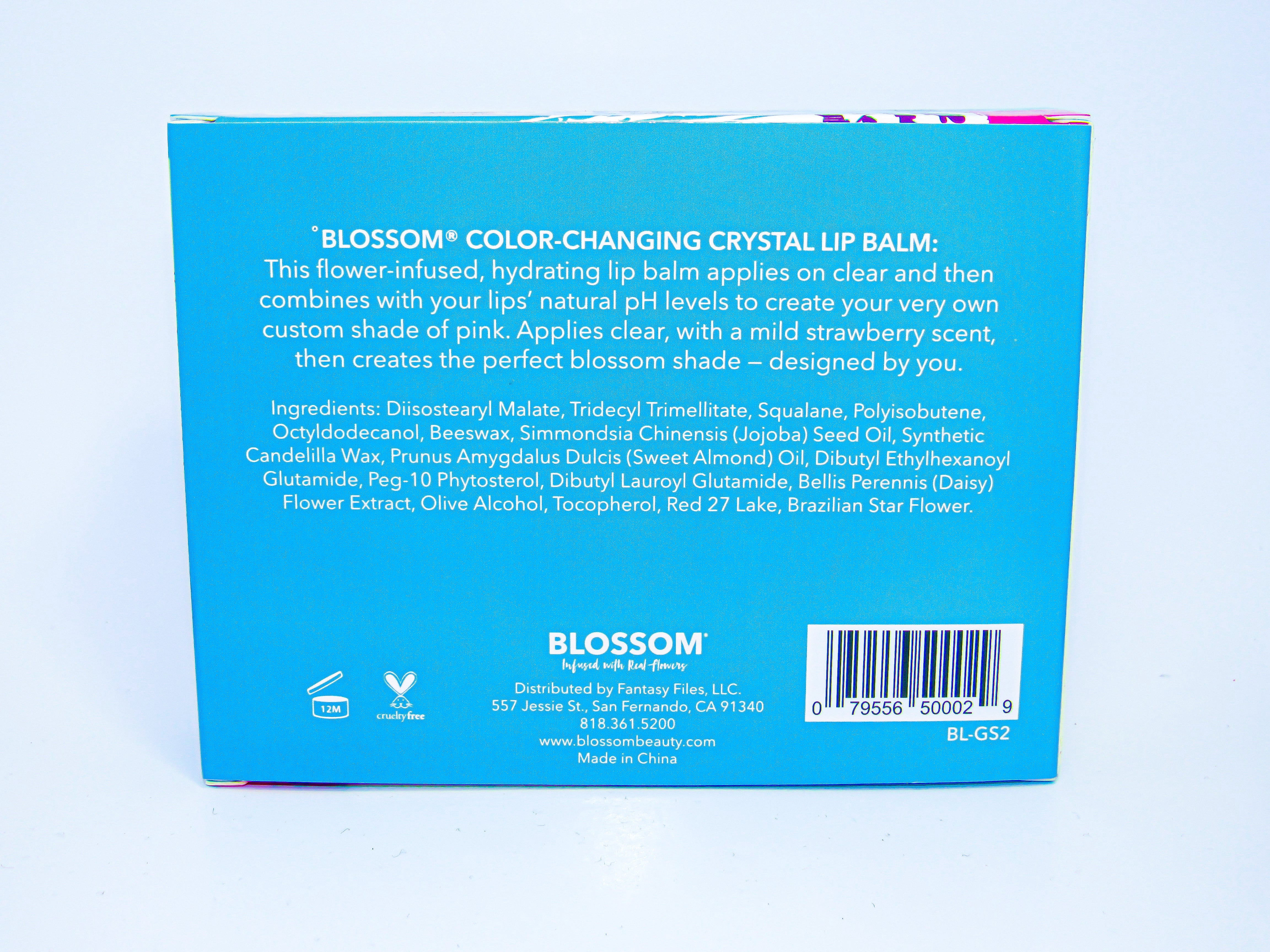 Blossom Color Changing Crystal Lip Balm 3 Piece Set