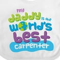 thumbnail image 4 of Inktastic Carpenter Daddy for Son Boys Baby Bib, 4 of 4