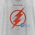 thumbnail image 2 of Women's The Flash Saving the Future Red Lightning Bolt  Racerback Tank Top White Heather Large, 2 of 4