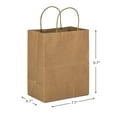 thumbnail image 2 of Hallmark 5-Pack Medium Gift Bag Bundle (Solid Kraft Brown), 2 of 5