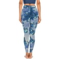 thumbnail image 3 of Ayolanni Tummy Control Leggings Fashion Casual Women Butterfly Printed Gradient Span Ladies High Waist Wide Leg Trousers Yoga Pants Long Pants, 3 of 4