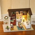 thumbnail image 4 of Kit de casa en miniatura de cabaña de madera DIY, regalos para niños, juguete para decoración del hogar, 4 of 5