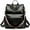 Black, variant on Pu Leather Backpack Purse For Women Convertible Ladies Fashion Casual Large School Shoulder Bags