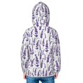 thumbnail image 4 of Kids Zip Up Hoodie for Boys Girls Toddler - Lavender Flowers Purple Lightweight Long Sleeve 3T Boys Girl Clothes, Sun Protection Windproof Jackets Hoodie Sweatshirt, 4 of 7