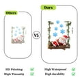 thumbnail image 4 of TanSiDing 2pcs 3D Christmas Window Stickers Static Cling Reusable Holiday Decorations Frosted Snowflake Tree Santa Claus for Glass Door Wall Party Home Festive Atmosphere, 4 of 6