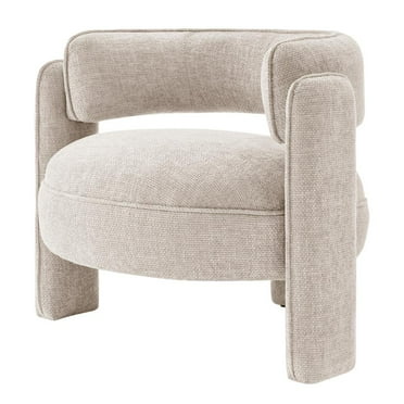 New Pacific Direct Rebecca Fabric Accent Arm Chair in Grenada Cream