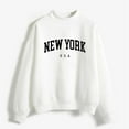thumbnail image 2 of WREESH Womens Fashion Sweatshirt Casual Crewneck Sweatshirt Letter Print Pullover Loose Fit Long Sleeve Tops Christmas Loose Sweater Top Sweatshirt White, 2 of 4