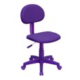 thumbnail image 1 of Chaise de travail pivotante en tissu violet, 1 of 6