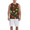 thumbnail image 4 of Gaeub Chili2 Men's Mesh Basketball Jersey, Quick-Drying Sleeveless Top S-4XL, Loose Muscle Tank Top -Medium, 4 of 9