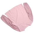 thumbnail image 4 of Blusa de verano para mujer, holgada, color rosa, con escote en V, manga larga de farol de jacquard, para mujer, color rosa, XL, 4 of 15