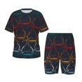 thumbnail image 1 of Balery Cartoon Sharks Conjunto de Pijama Infantil de Manga Corta con Estampado – Ropa de Dormir de Algodón Suave-XX-Large, 1 of 6