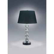 Crown Mark Contemporary Chrome Stacked Sphere Table Lamp