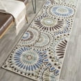 thumbnail image 4 of SAFAVIEH Veranda Petra Geometric Indoor/Outdoor Area Rug, 6'7" x 9'6", Cream/Green, 4 of 9