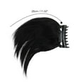 thumbnail image 5 of Unique Bargains Christmas 1 Pc Ball Hair Bun Wig Hair Clips for Hair Extension 11.02" Length Black, 5 of 5