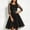 Black, variant on Formal Dress Conservative Dress Regular Fit 2026 Summer 3/4 Sleeve Crew Neck Boho Dresses for Women for Travel and Holiday S-3XL