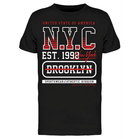 New York, Brooklyn Est. 1998 T-Shirt Men -Image by Shutterstock, Male Large