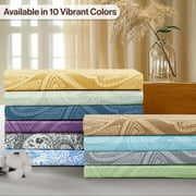 Lux Decor Collection 4 Piece Twin XL Bed Sheets Set - Luxury Soft Microfiber Bed Sheets Set Deep Pocket - Twin XL, Ivory