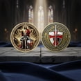thumbnail image 7 of Seyotauo Knight Challenge Coin | Chivalric Valor & Sacred Shield Medallion | Knight Historical Token | Commemorative Gifts for Collectors, Historians, and Enthusiasts, 7 of 7