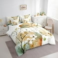 thumbnail image 3 of Castle Fairy White Flower 7pcs Bedding Comforter Set for Teenager,Watercolor Splash Queen Bedding Sets Super Cozy,Rustic Vintage Queen Sheet Sets,Luxury Bedroom Decor, 3 of 8