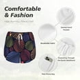 thumbnail image 6 of Lsque Colorful Shells Printed Women's Running Shorts with Liner Pockets,Elastic Quick Dry Workout Athletic Gym Yoga Shorts,Womens High Waist Shorts-Large, 6 of 9