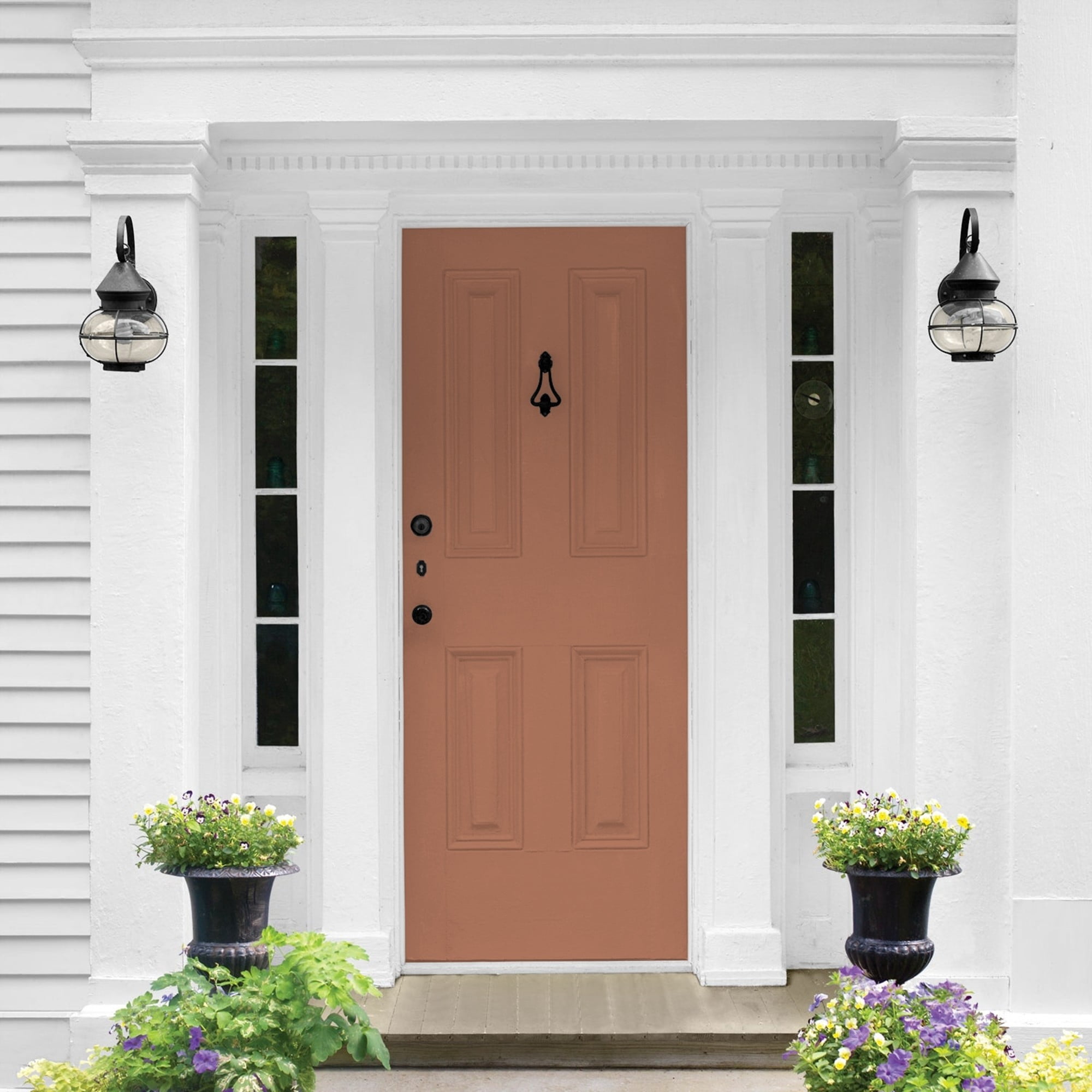 Glidden One Coat Nutmeg / Brown Semi-Gloss Exterior Paint with Primer, 1 Gallon