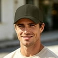thumbnail image 6 of Baseball Caps For Men And Women Adjustable Casual Baseball Cap Solid Color Outdoor Sun Protection Sports Hat For Workout Golf & Everyday Wear Army Green, 6 of 7