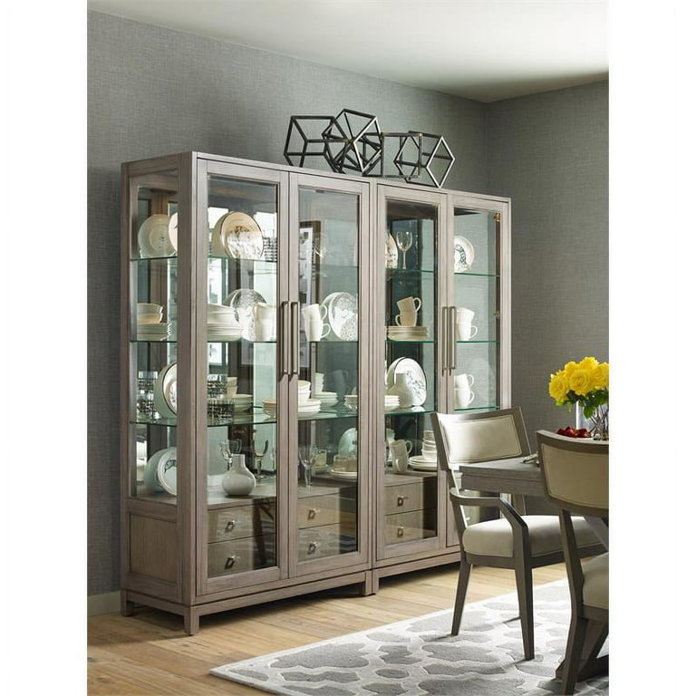 Legacy Classic Highline Bunching Glass Display Cabinet in Greige