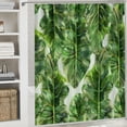 thumbnail image 6 of Orinice Tropical Plants Shower Curtain for Bathroom with Hooks Polyester Fabric Shower Curtain Sets Washable Bath Curtains Decor Green Banana Palm Leaves Natural 60x72, 6 of 7