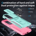 thumbnail image 3 of ShellTech for Samsung Galaxy S23 Magnetic Phone Case,with Camera Cover & Kickstand Military Grade Shockproof Case for Galaxy S23,Green, 3 of 8