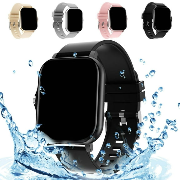 Smart Watch with Bluetooth Connectivity for Phone Calls, Stainless Steel Strap Design for Fitness Tracking and Notifications