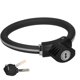 thumbnail image 2 of Mini candado de anillo para bicicleta, candado antirrobo para cable de bicicleta, accesorio reflectante de aleación de zinc (negro mate reflectante), 2 of 8