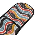 thumbnail image 2 of Dailycode Double Sided Oven Mitt with Loop Heat Resistant Kitchen Long Potholders 7" x 35" Abstract Wave, 2 of 6