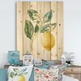 thumbnail image 2 of Designart 'Lemon Floursack I' Cabin & Lodge Print on Natural Pine Wood, 2 of 3