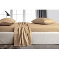 thumbnail image 1 of TREND BEDDING MART 4PC Sheet Set Taupe Solid 100% Egyptian Cotton 600 Thread Count (King Sheet Set Taupe), 1 of 1