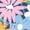 HEATHER NAVY, variant on Instant Message - Painted Bouquet Fitted Short Sleeve Graphic T-Shirt