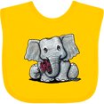 thumbnail image 3 of Inktastic Kiniart Elephant Boys or Girls Baby Bib, 3 of 4