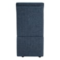 thumbnail image 5 of CHITA Modern Fabric Dining Chairs with Casters and Storage, Blue (Set of 2), 5 of 13