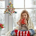 thumbnail image 3 of Christmas Decoration 2D Flat Acrylic Festival Pendant Colorful Tree Design Ideal for Indoor Use Windows and Homes, 3 of 4