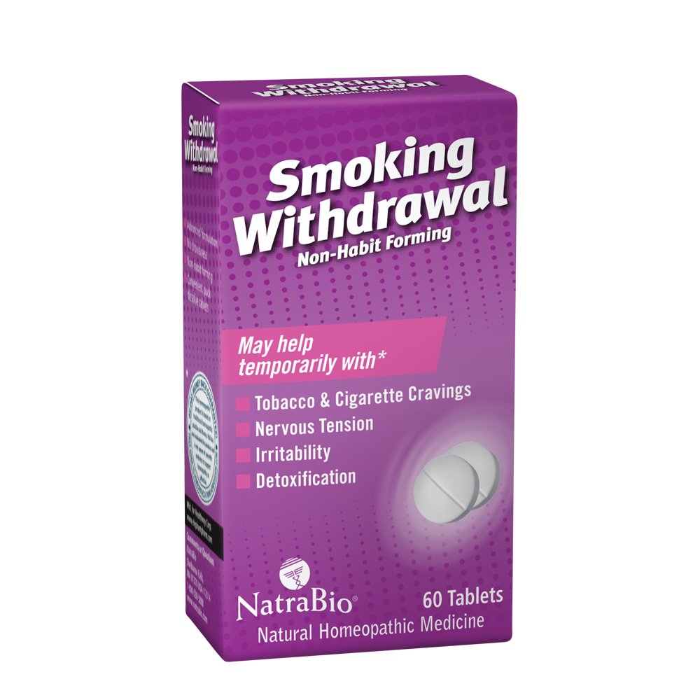 NatraBio Smoking Withdrawal Homeopathic Formula May Temporarily Help