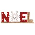 thumbnail image 1 of De Madera Navidad Snow Noel Carta Adornos De Mesa Feliz Navidad Fiesta Decoración Para El Hogar Dormitorio Oficina Inevent HA043875-03, 1 of 6