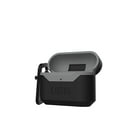 thumbnail image 6 of UAG Compatible with Airpods Pro Case Full-Body Protective Soft-Touch Silicone Case with Detachable Carabiner, Standard Issue Hard Case_001, Black/Grey, 6 of 8