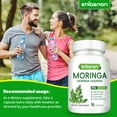 thumbnail image 6 of ZHIBENON Moringa Oleifera Capsules 90 Counts 95% Pure 100% Natural Gluten-Free for Immune & Digestive Health Support, 6 of 8